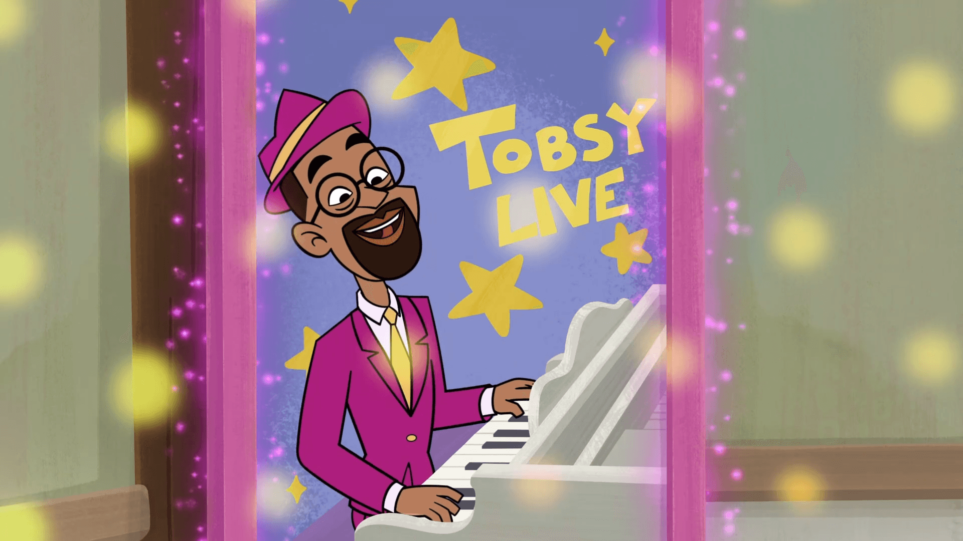 Phoebe and Jay learn about Tobsy through his reels with the help of Mr. Ellis.