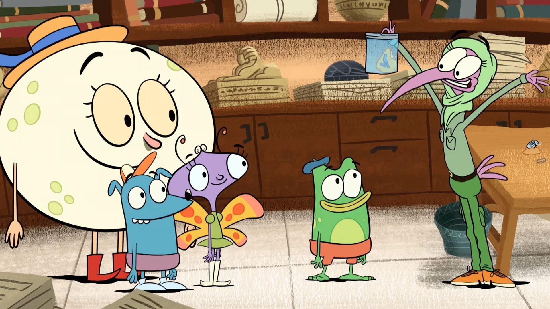 In Cairo, Andy finds an ancient statue... / Andy and the others learn about hieroglyphics.