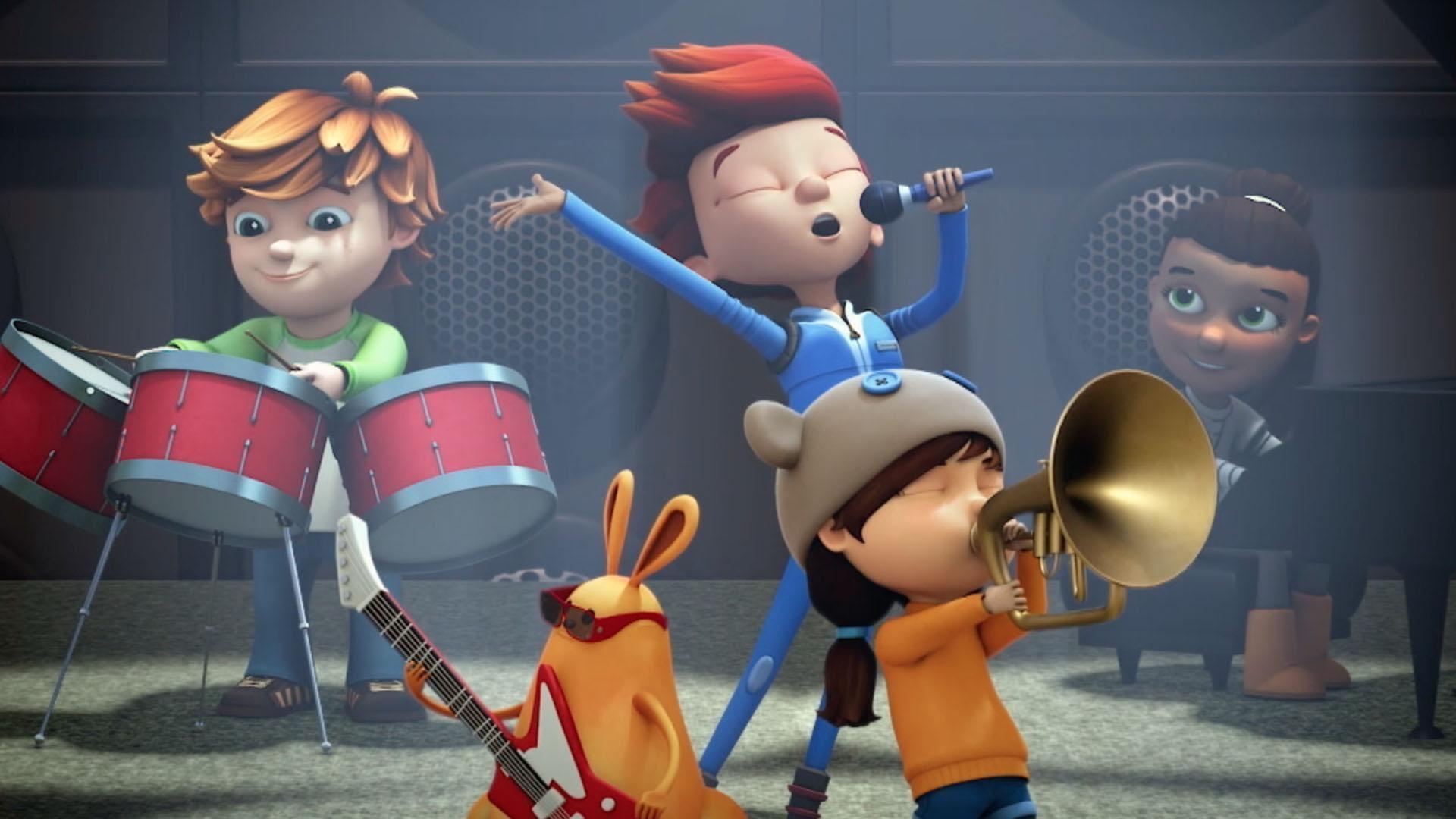 Jet is fascinated by Earthie potatoes. / Jet sees his first rainbow.