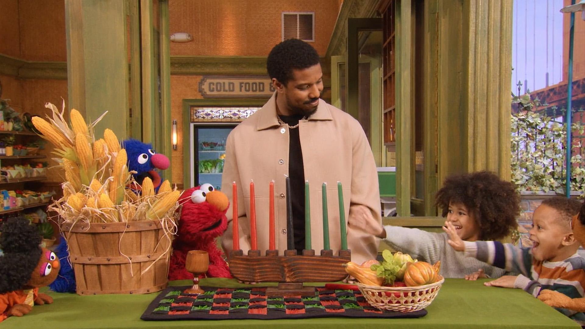 Michael B. Jordan talks about the traditions of Kwanzaa.