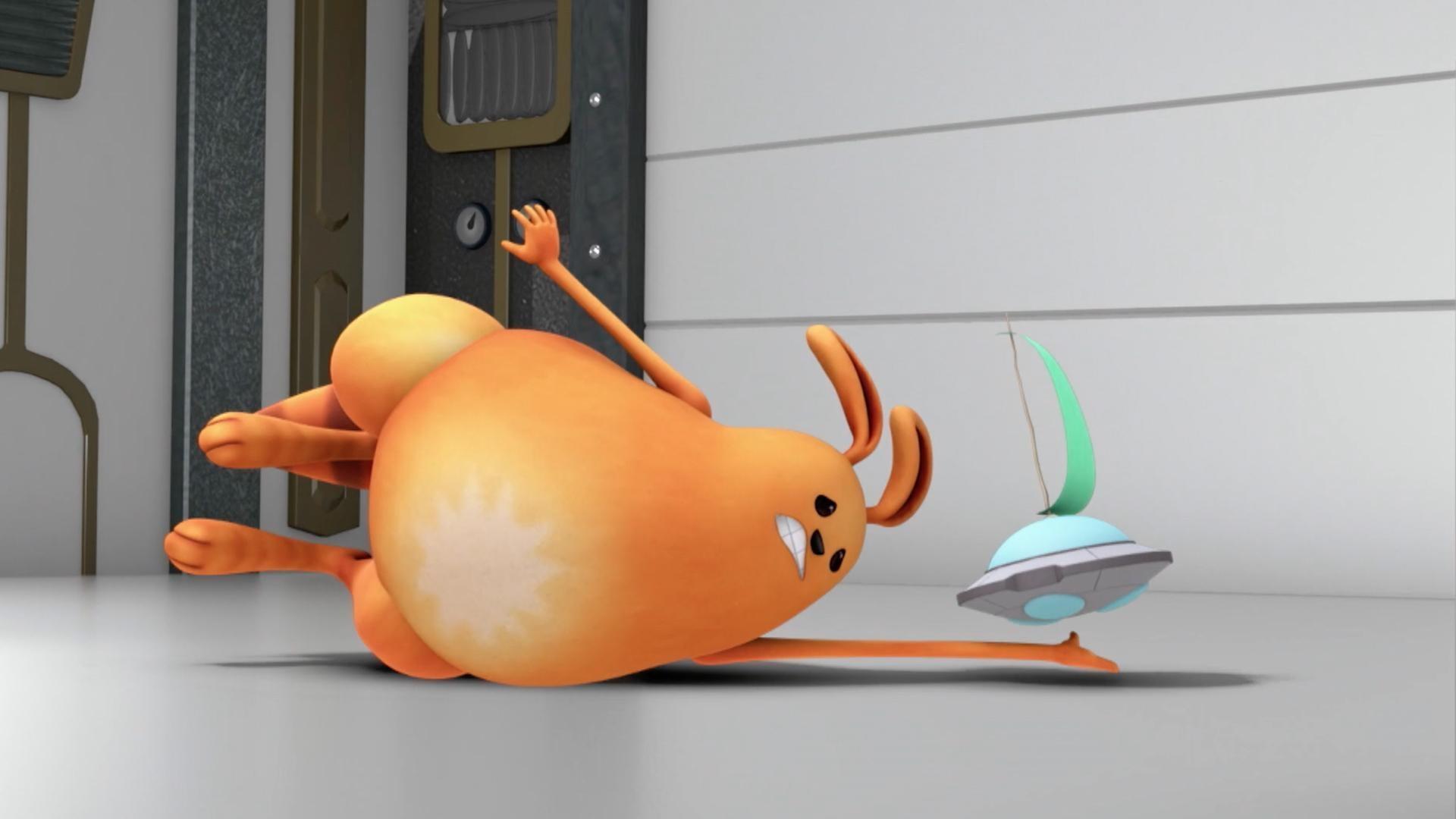 The kids try to get Jet's new saucer to fly, but it's too heavy to fly on it's own.