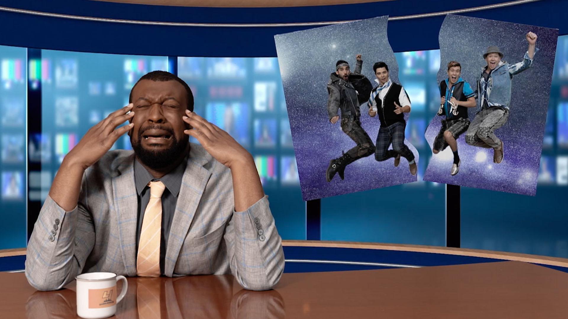 Orla accidentally breaks up soundcheck.