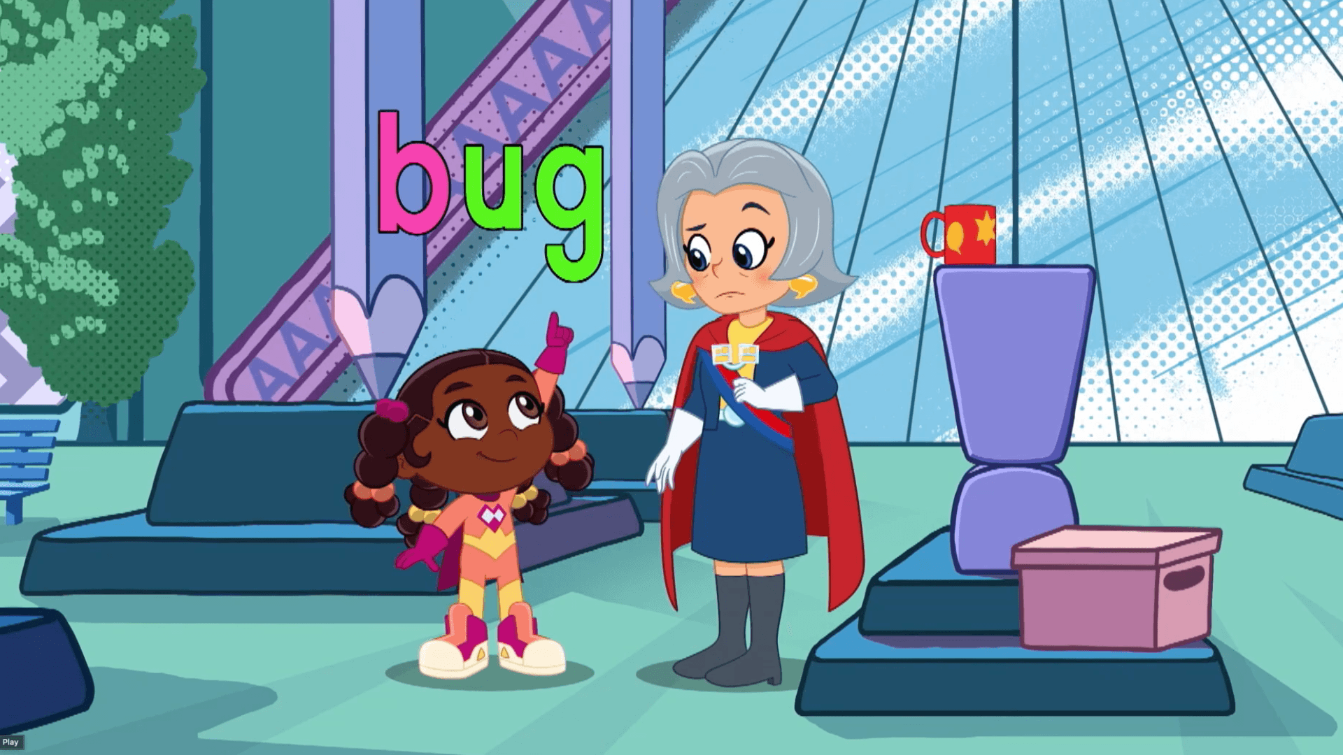 The Mayor loses her pet bug and it's up to Power Paige to find it.