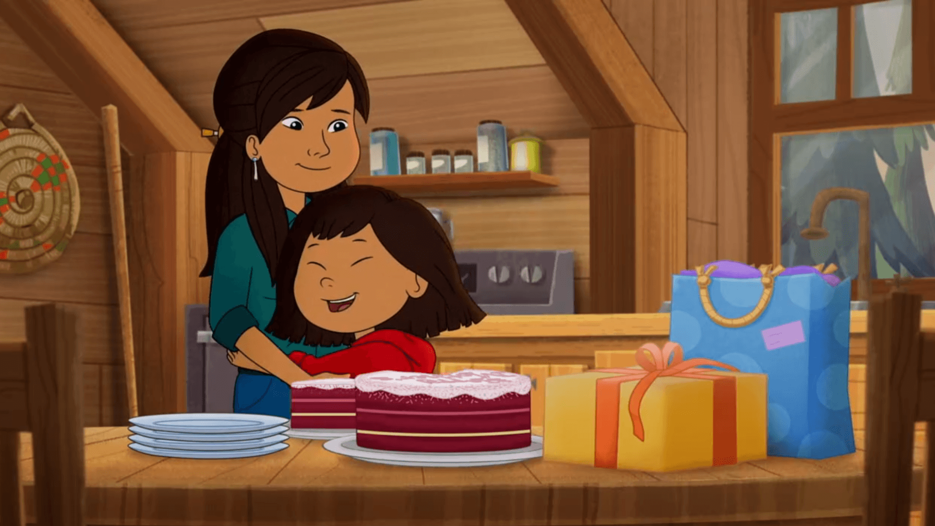 Molly races to get home in time for a Mother's Day surprise!/Trini has spotted a talking white bird.