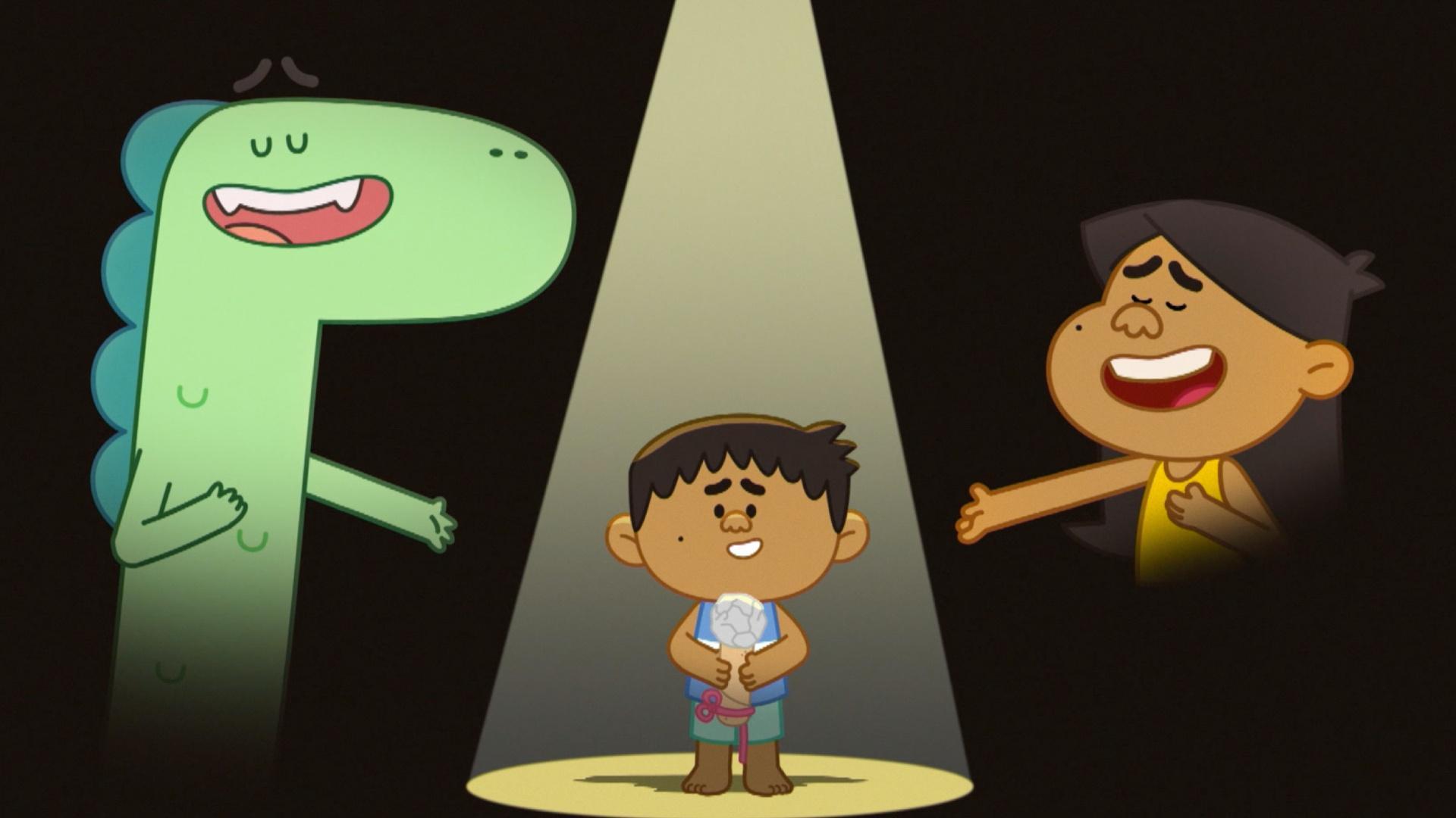 Ben has a lousy day at school, but doesn’t want to talk about it. Maybe he could sing.