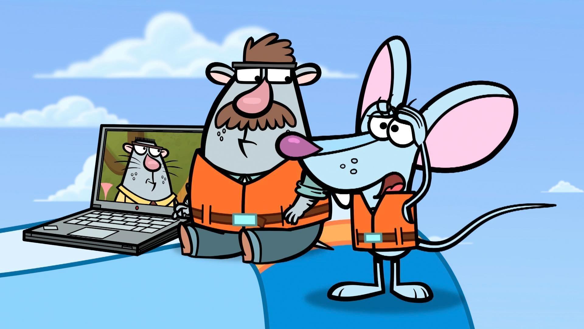 Nature Dog and Sputnik offer to help search for Hal's lost chew toy, Mr. Chewinsky.