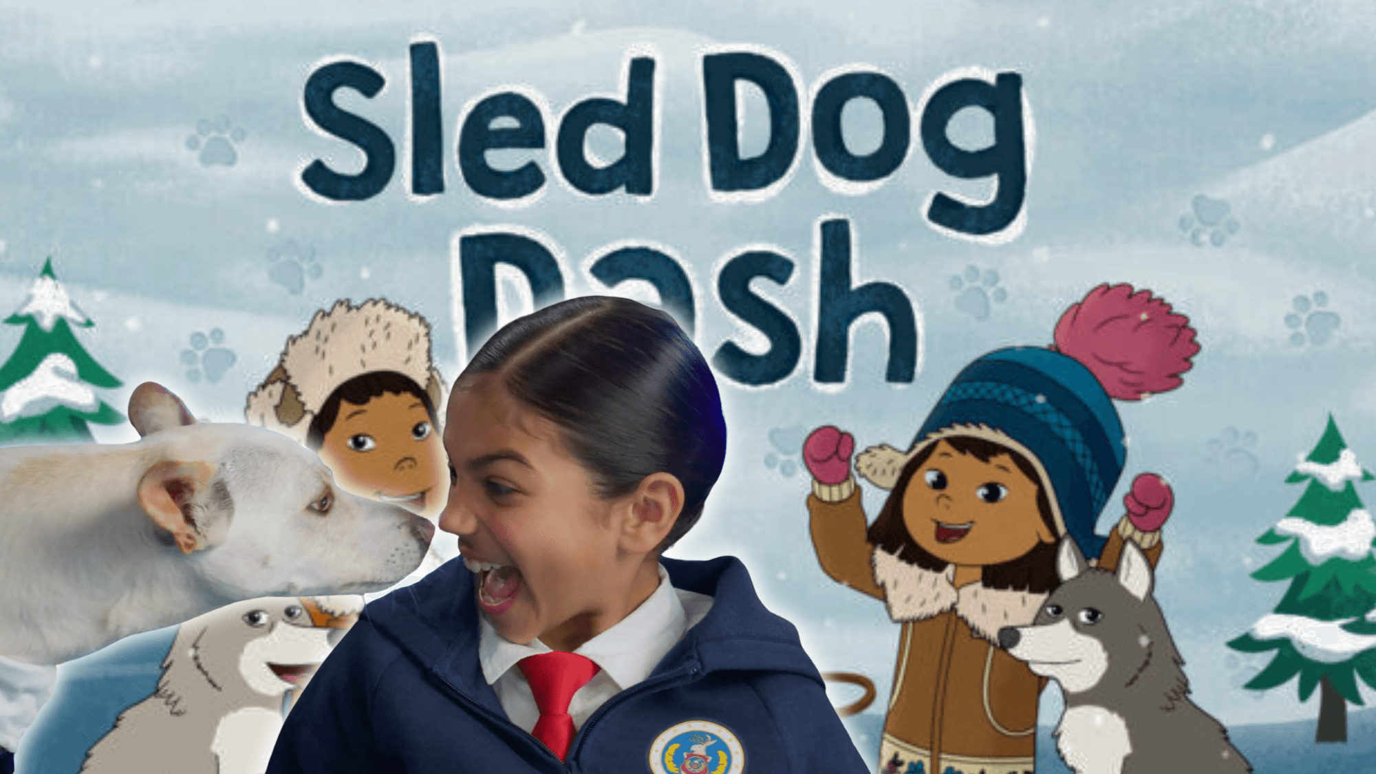 Agent Odie joins Oaklynn and Olindo for a tail wagging adventure with "Sled Dog Dash".