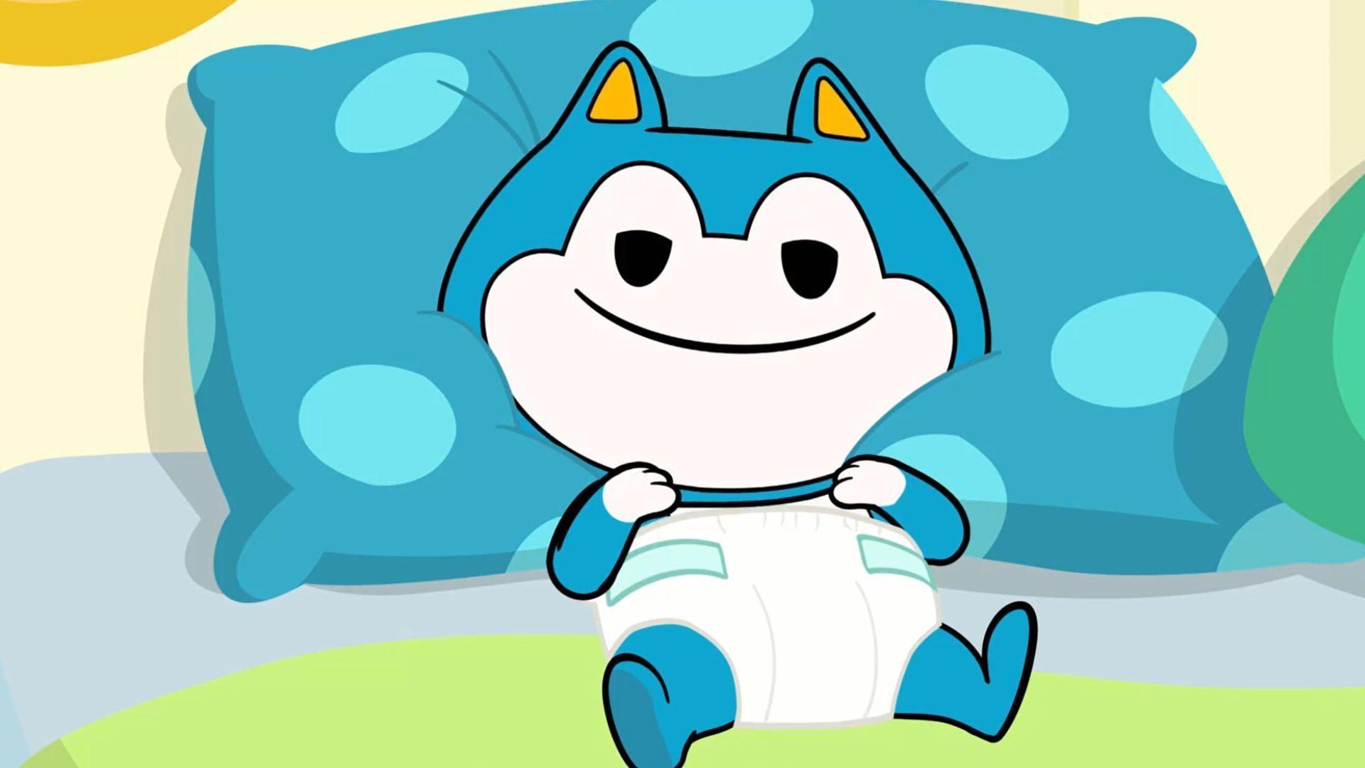 Liana and Louisa test their babysitting skills on Stu.