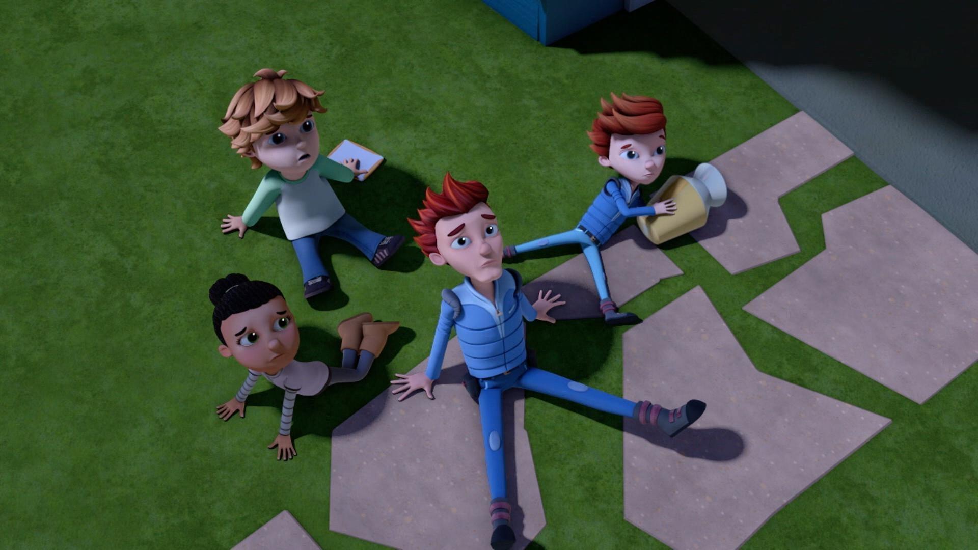 After missing the meteor shower, the kids use the time machine to time travel.