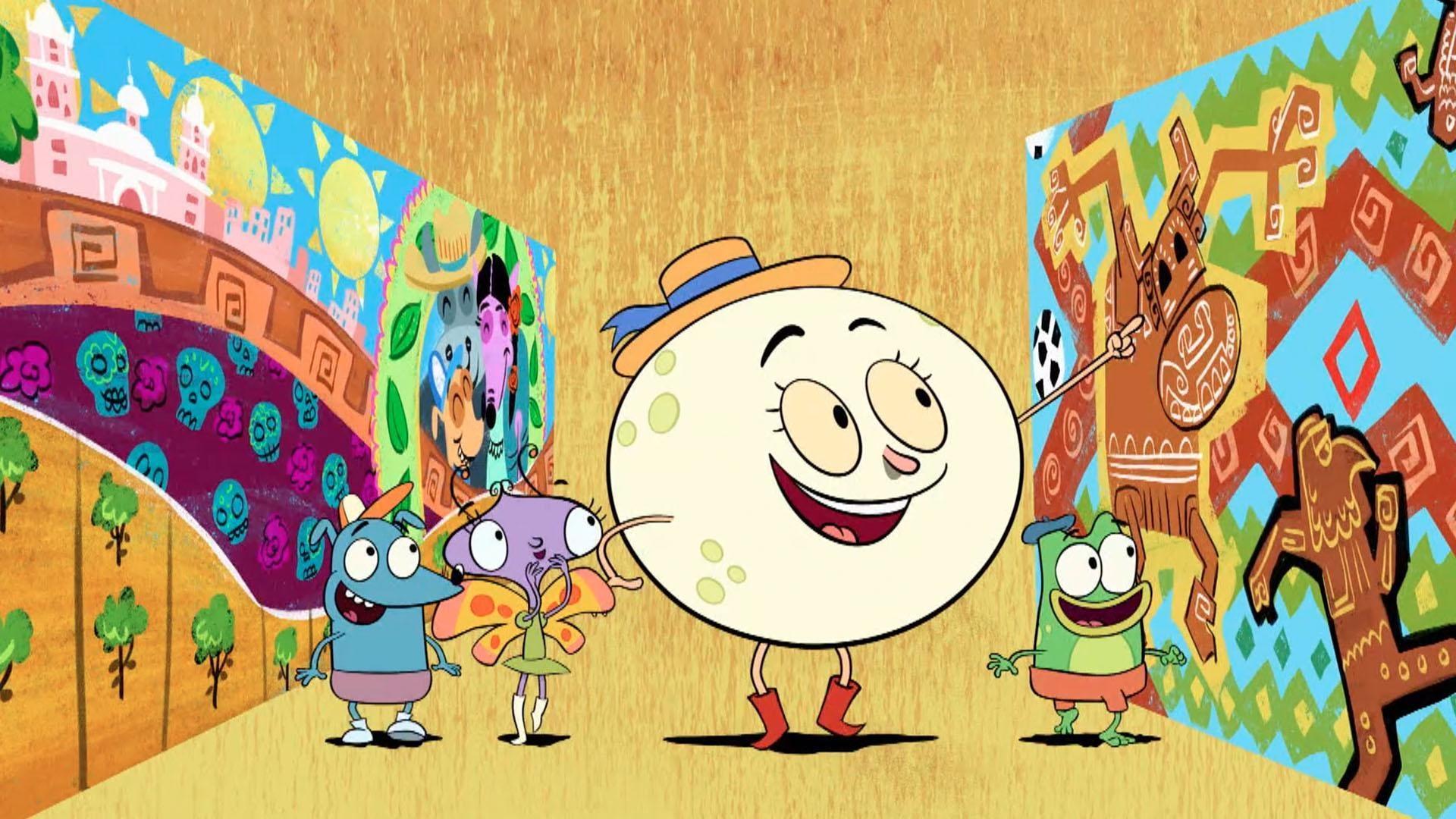 Andy learns about murals. / Carmen overcomes her fear of skeletons.