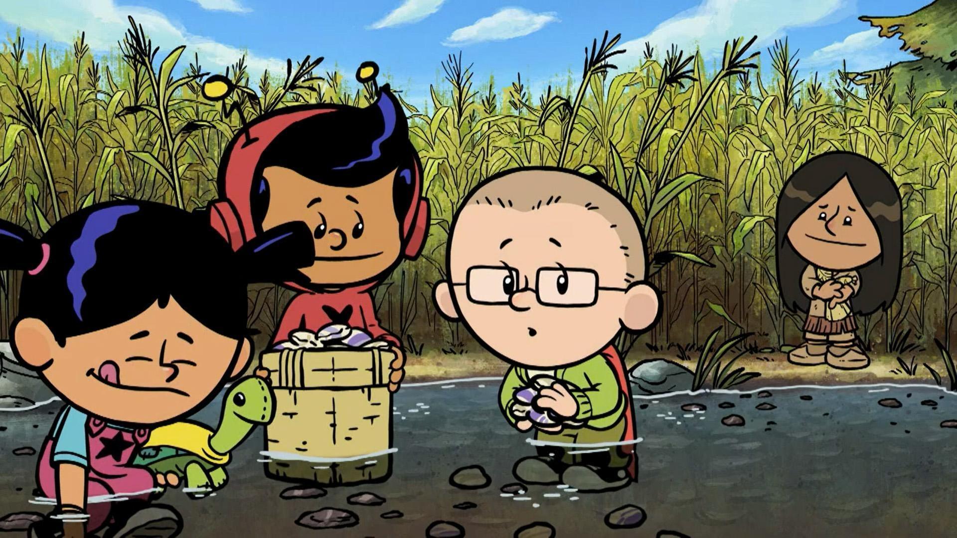 Xavier, Yadina, and Brad go back in time and meet Kohonasheg. / Our heores meet Sacajawea.