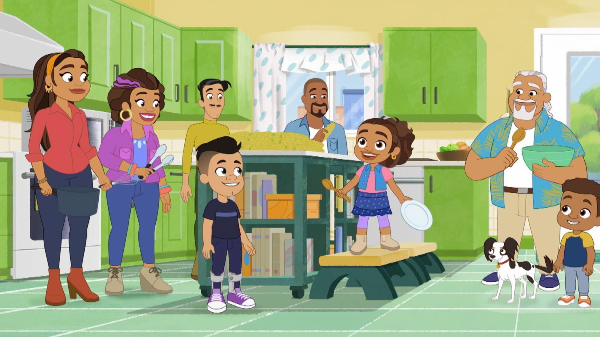 Alma takes too much corn from the garden. / Alma wants to tag along with Junior and Mami.