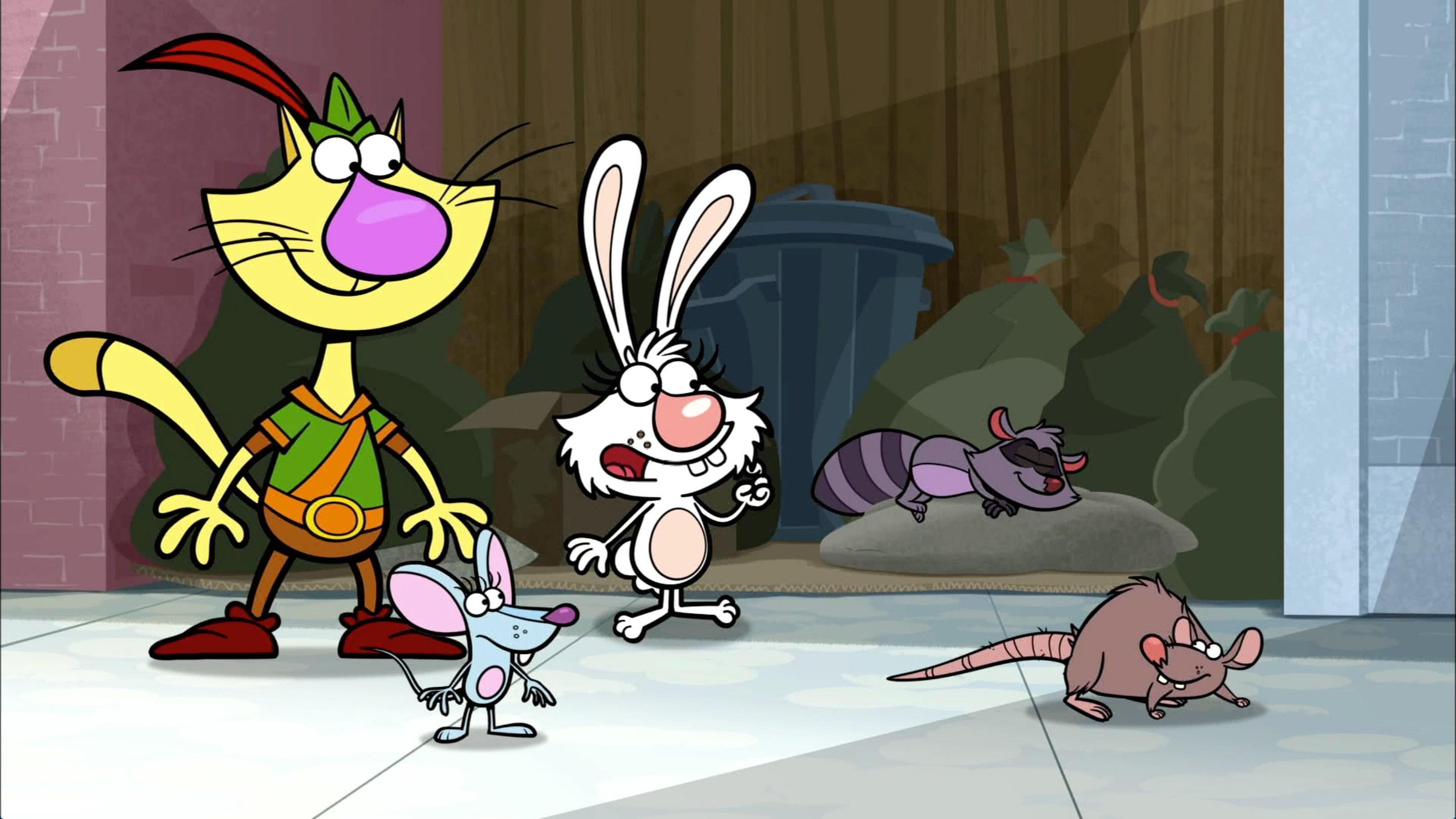 Nature Cat, Squeeks and Daisy meet city creatures.