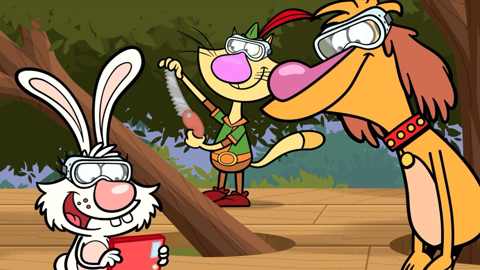 Nature Cat and his pals build a treehouse.