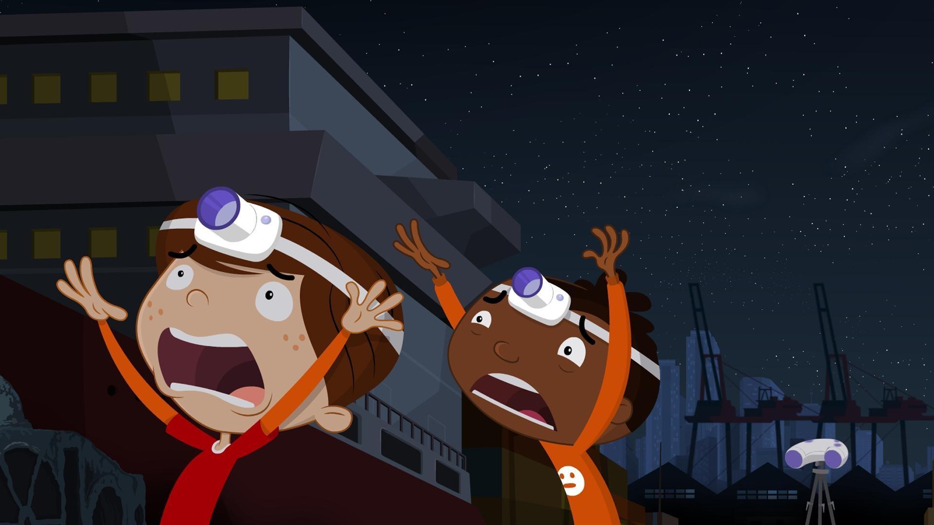 Are YOU brave enough to explore a haunted shipyard?  At night??