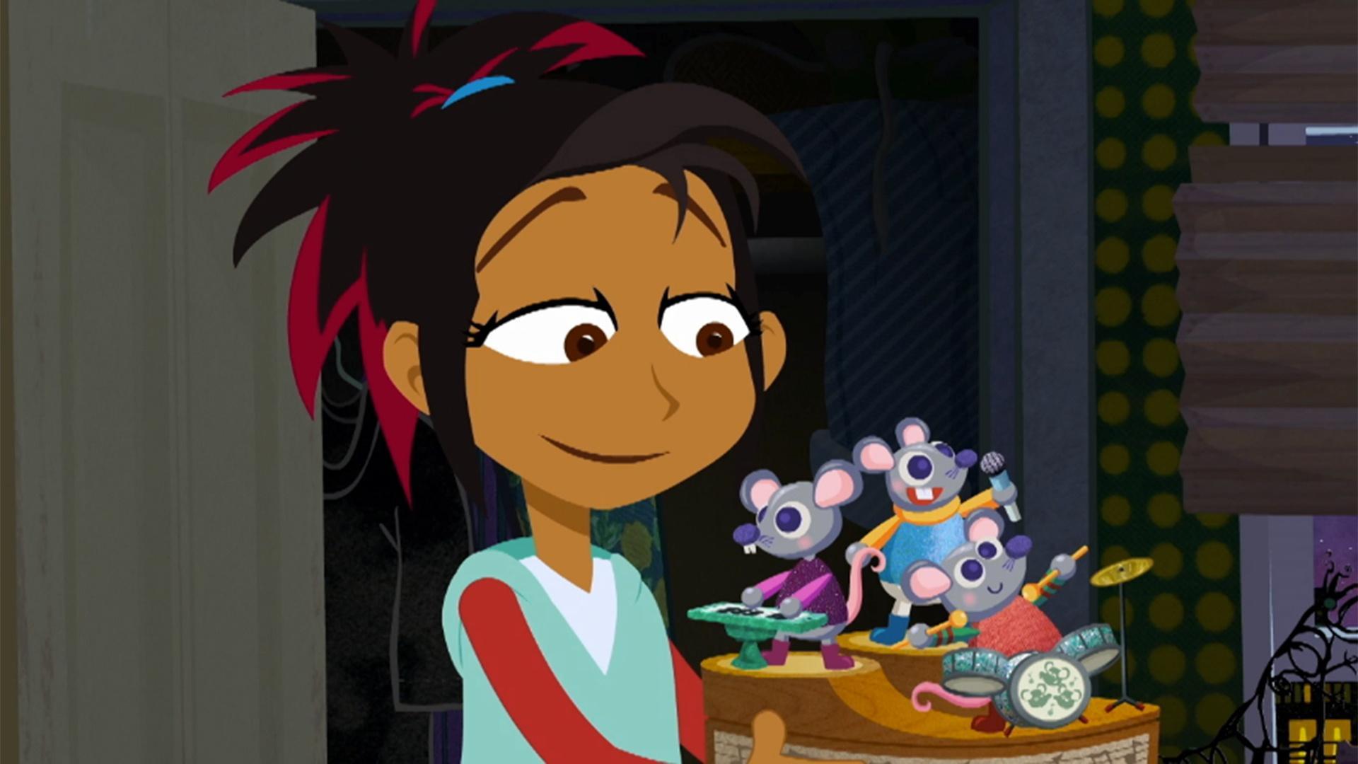 Alanna y sus amigas van a sitios urbanos y rurales.